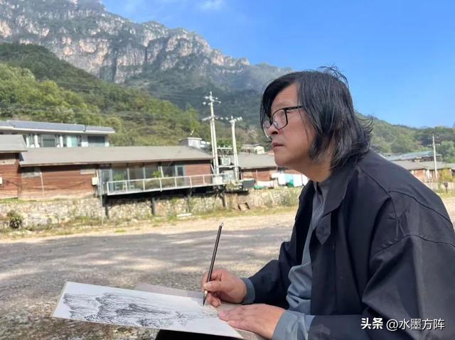 “自然观”名家采风与北京方阵艺术太行山写生基地挂牌