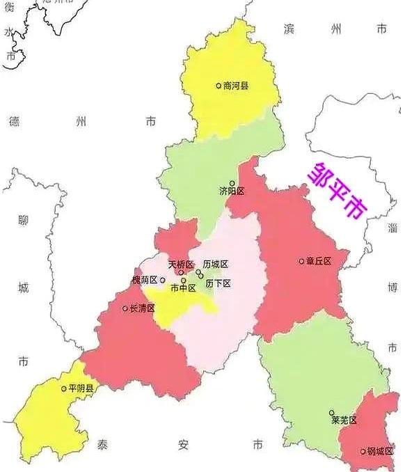热门消息-浅谈那些行政区划反面谐的地市之济南市(2)