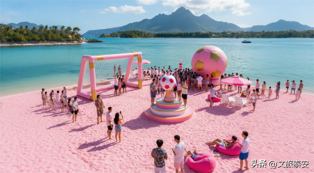 跟着节气游泰安 | 泰安落日打卡点悄然走红，橘色浪漫搭配粉色沙滩，游客友好度100%