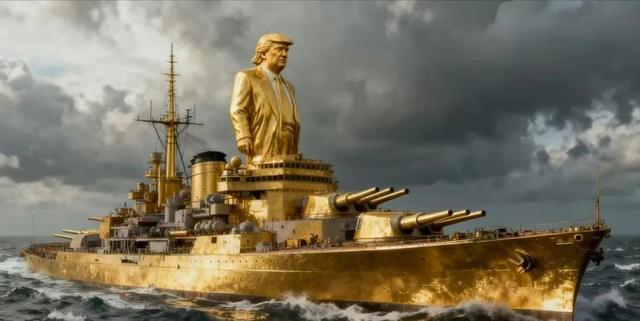 特朗普阴谋难藏！造黄金战舰或是烟雾弹，背后还有更大算计？