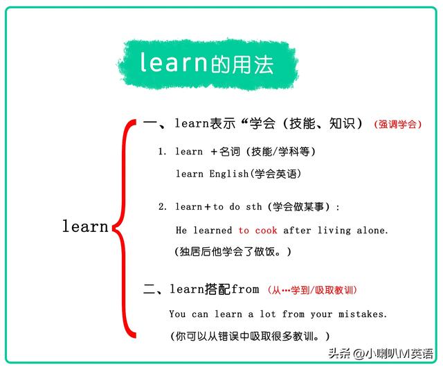 30秒学会study和learn的用法，再也不怕做英语选择题！