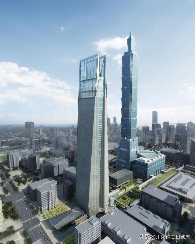 解放军战机抵近桃园外海，俯瞰台北101大楼，战术上处于空袭位置