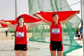 咸阳小将包揽亚洲少年（U18）田径锦标赛女子链球冠亚军图片