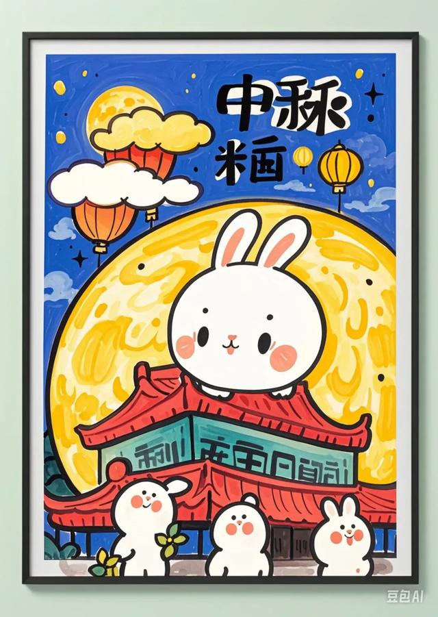 简笔画最全中秋节主题绘画＋绘画思路，张张创意满满！