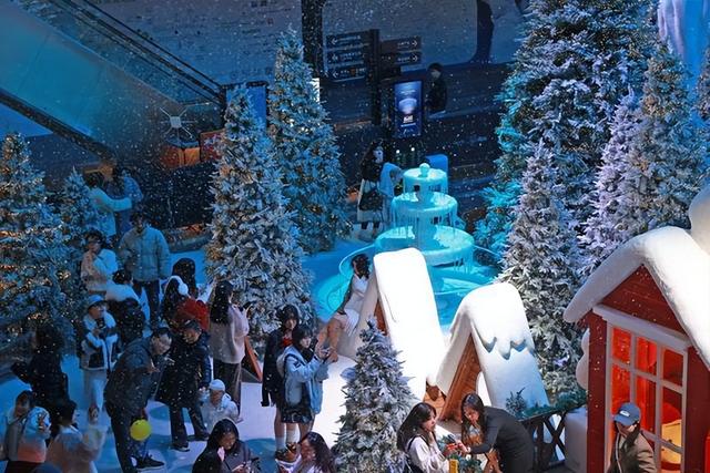 西安“人造雪乡”冬日浪漫触手可及