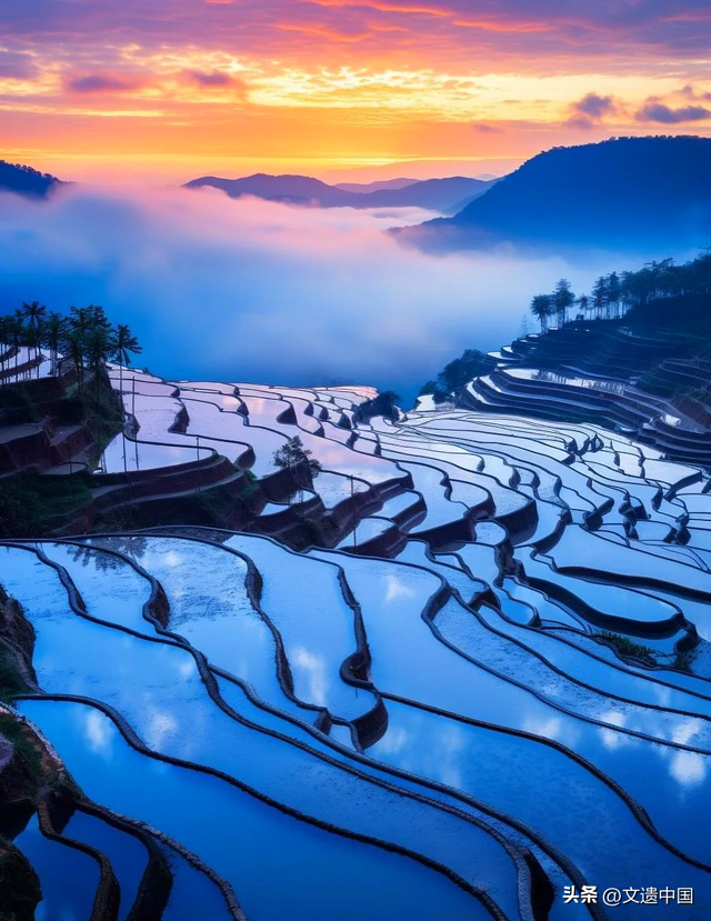 世界文化遗产里的大地艺术：全球三大绝美梯田，云山秘境桃花源