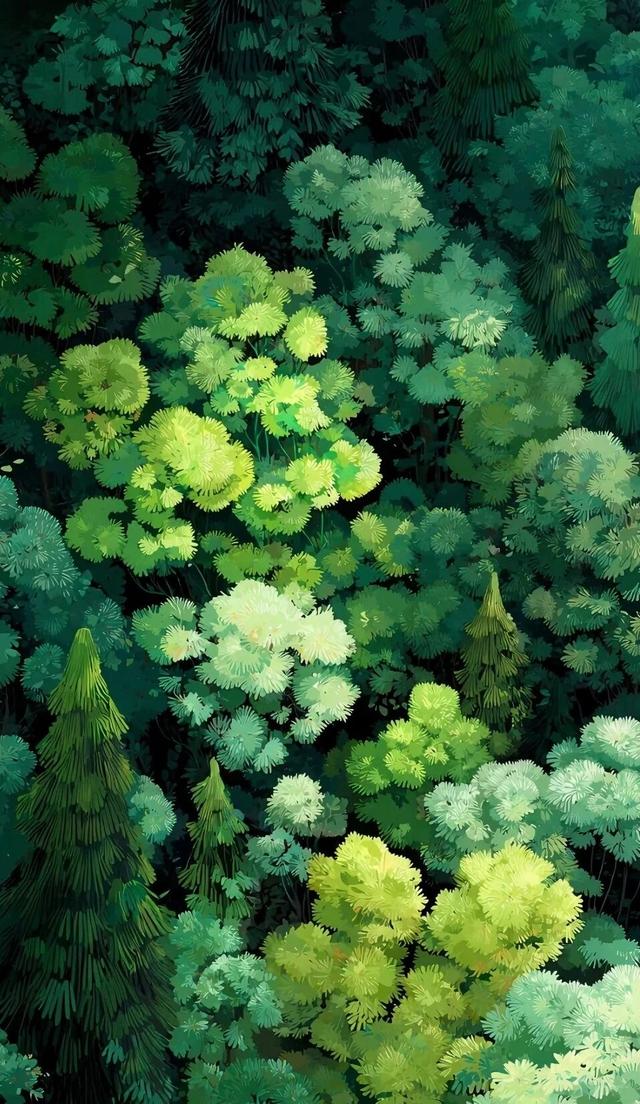 慢慢转凉的深秋，留一抹绿意盎然生机在心底