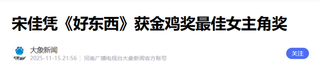 陪睡上位、知三当三？刚拿金鸡奖影后的宋佳，私生活传闻有多离谱