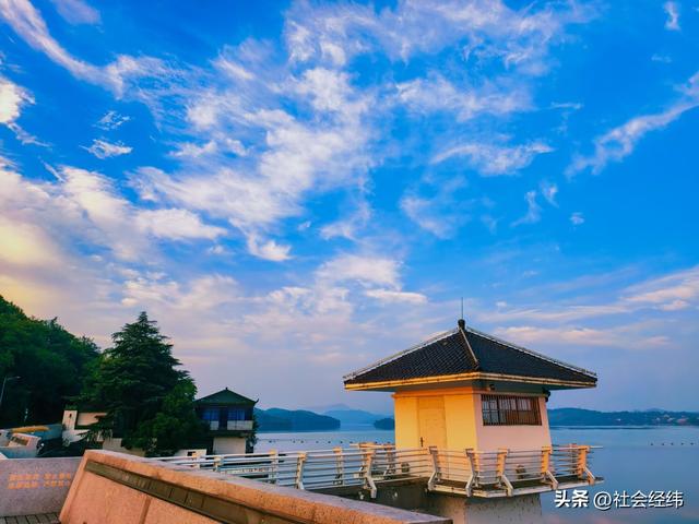 每日一景|天目湖——旭日东升耀晨光·落日余晖映晚霞