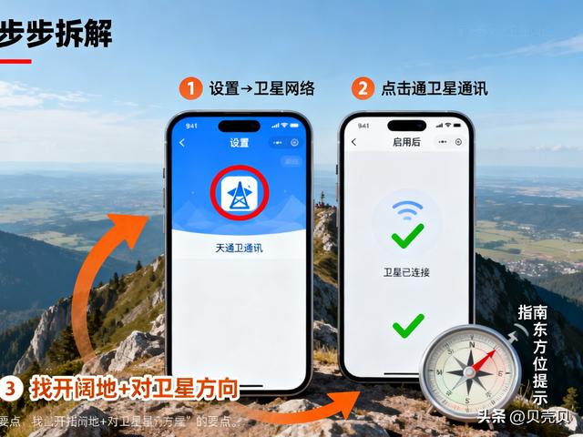 没信号也能打电话！手把手教你华为手机怎么打卫星电话！