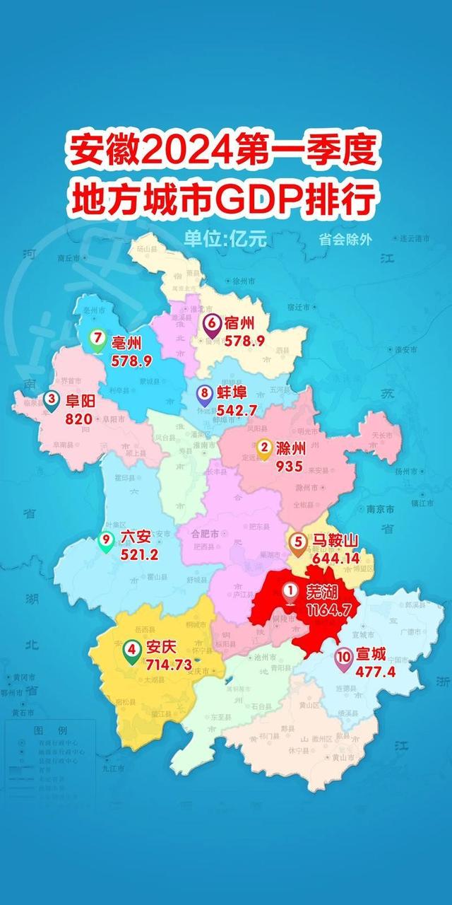 安徽面积最大的3个地级市，安庆居然排第2，合肥、宿州却没能上榜