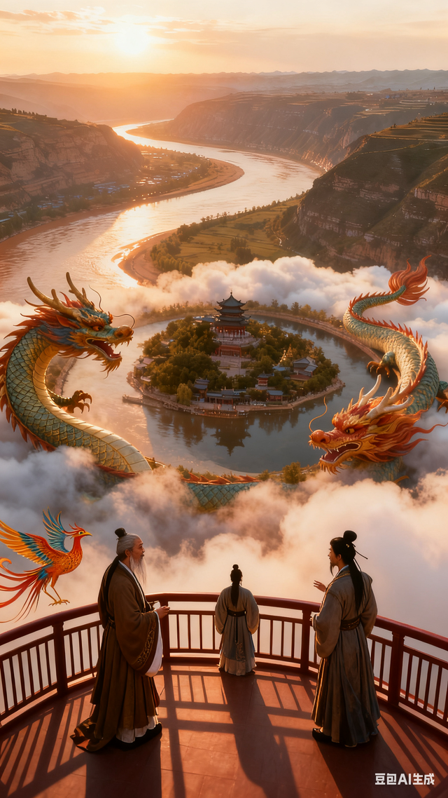 无双道龙赵小荣游记《 一笔祥龙行天下 》（一00）黄河乾坤湾