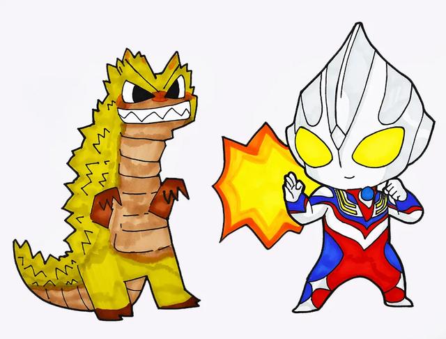 儿童画教程｜光之战士：奥特曼出击！