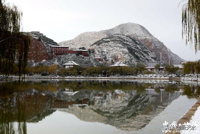 【美丽甘谷】雪落大像山！千年名山裹银纱 尽显冬日韵致