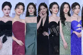 GQ盛典红毯：杨幂杨紫撑门面，虞书欣网红妆被嘲，男明星用力过猛图片