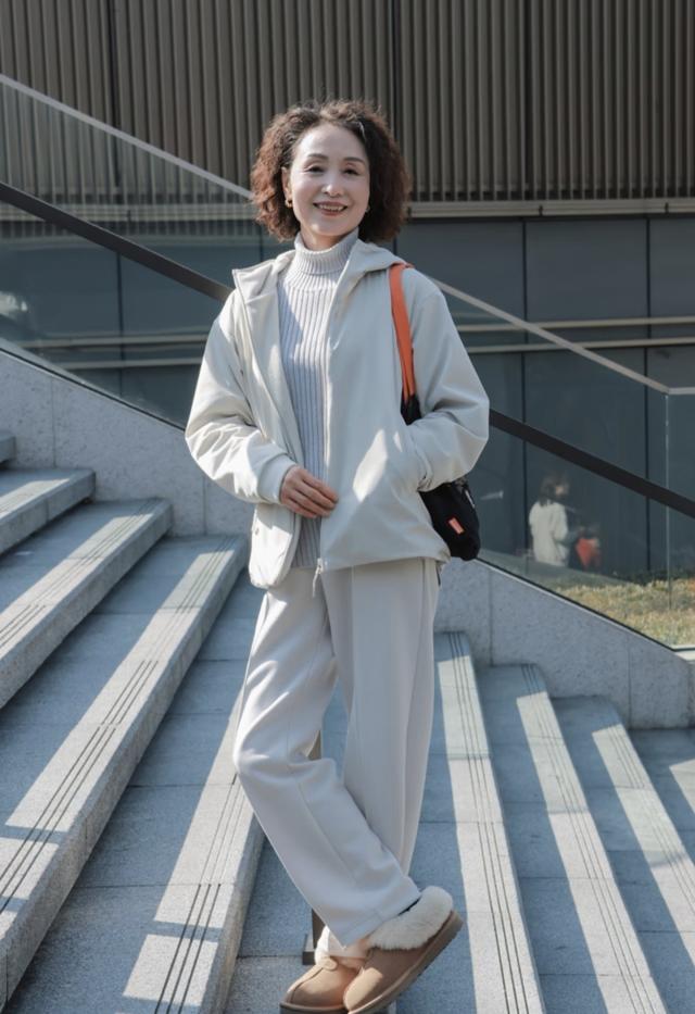 这是我见过最有气质的妈妈：63岁个子不高却端庄，穿衣优雅又贵气