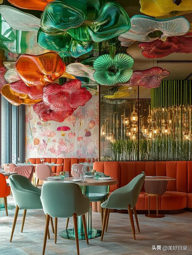 此间春日梦幻餐厅有着来自春天的明媚，春意盎然令人心花怒放！