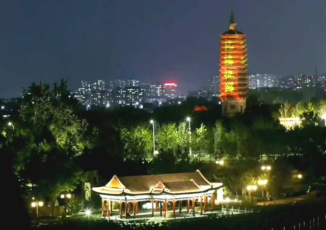 太美啦！副中心国庆夜景璀璨上新！开启特色灯光秀——