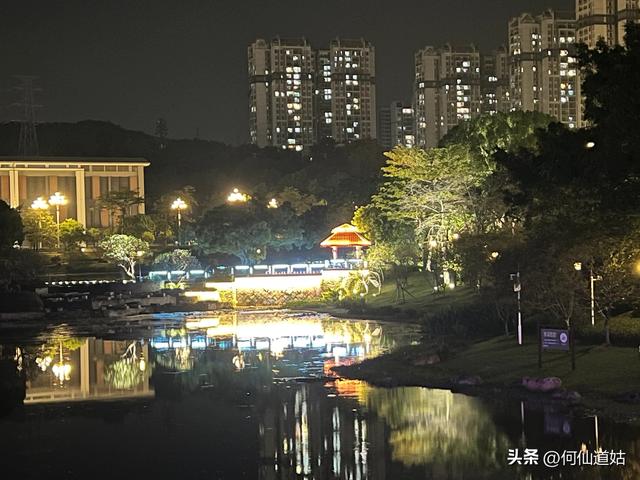 记水西路创业公园夜行