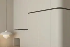 2024全屋定制圈超火的圆弧衣柜，真的又美又实用！图片