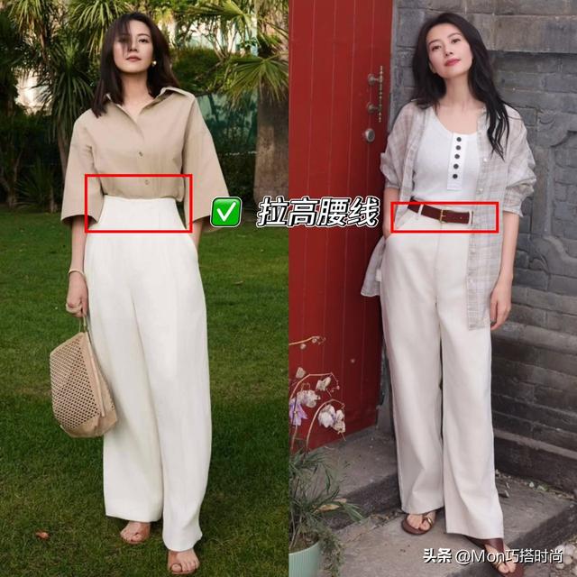 “阔腿裤”下面尽量少配运动鞋，瞧陈数、高圆圆这样穿，洋气显高