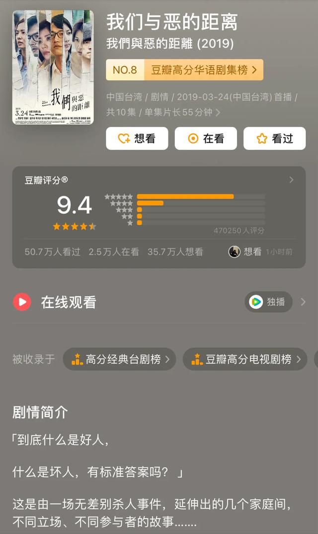 豆瓣9.4!让全网哭崩?《我们与恶的距离》撕开人性最痛伤口