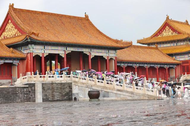 雨中的故宫