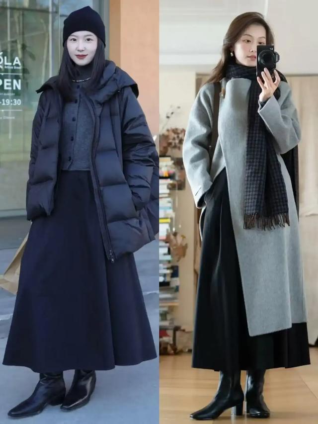 今冬“裙中靴”穿法火了!解锁优雅女人味,小个子也能穿出大长腿
