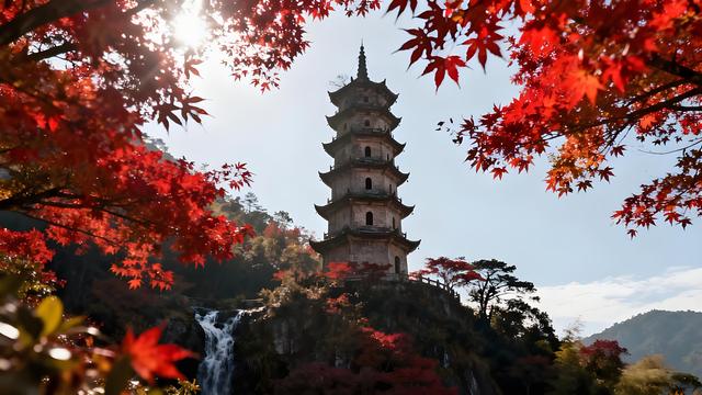 粉黛染霞闽水秋，银杏铺金古厝游 —— 福州秋色里的时空交响