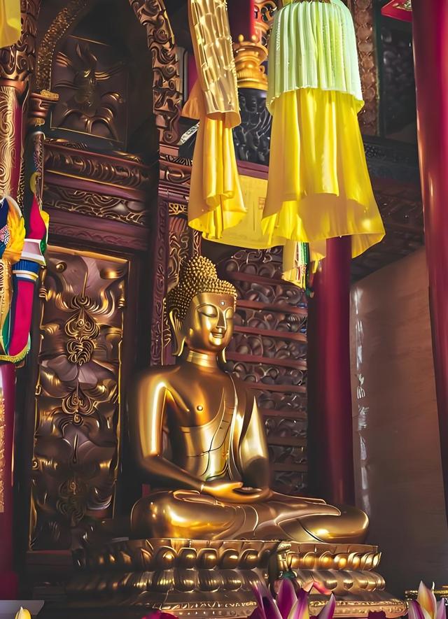 《金陵一对. 联连中国》上联: 雍和法镜六根潜龙福地；