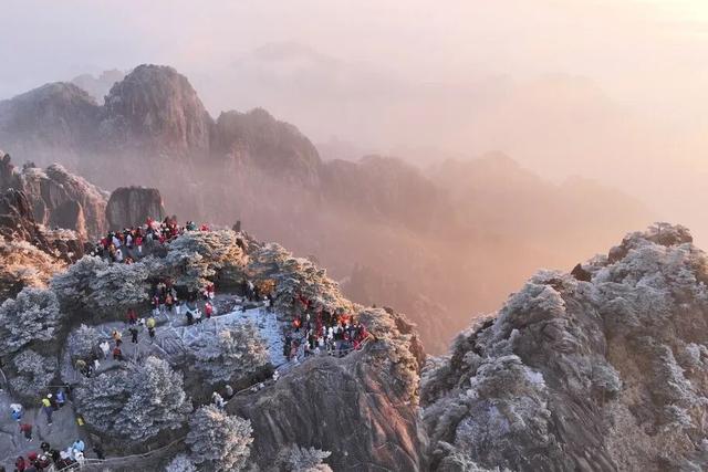 速约！黄山今明两天雾凇+雪景概率拉满，转发给想一起看雪的人~ | 皖美冬日 | 第十五届安徽国际文化旅游节