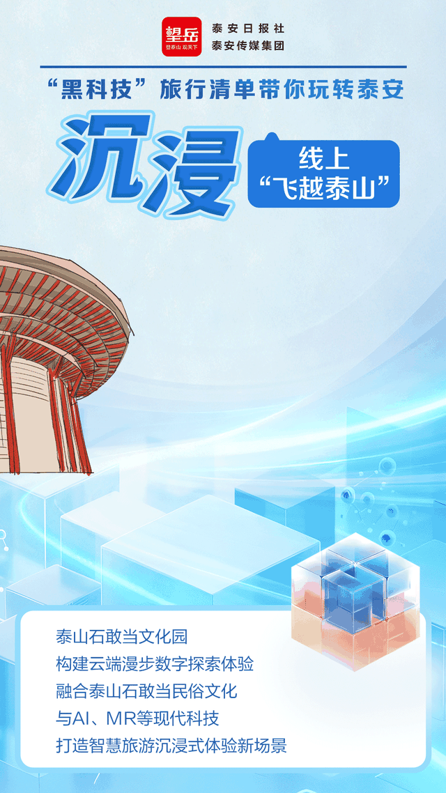 望岳手绘动态海报 | “黑科技”旅行清单带你玩转泰安