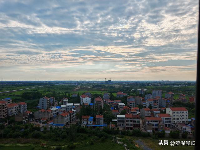 千年古城，云梦城东盛夏光影远眺