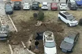 熊孩子放炮被捕后续：巨坑修复，受害车主直播被封，律师定责三方图片