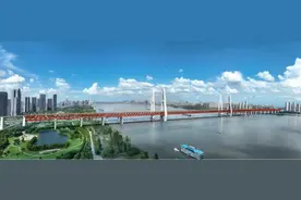 武汉白沙洲公铁大桥规划效果图图片