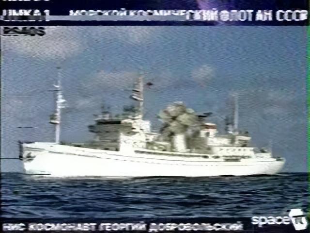 437.625 MHz｜UmKA-1卫星5张苏联科学院海洋空间舰队舰船SSTV图片