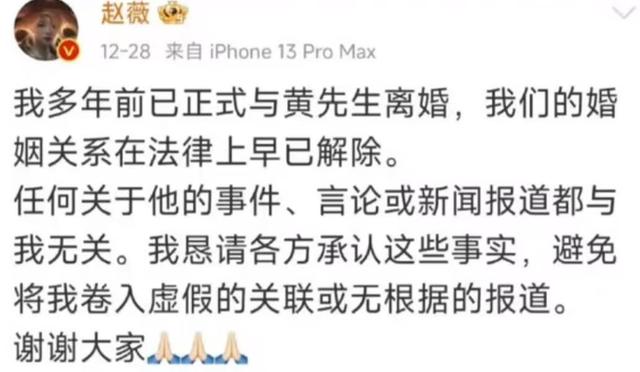 三重身份全崩盘，赵薇看似走投无路，没想到她还有另一条后路