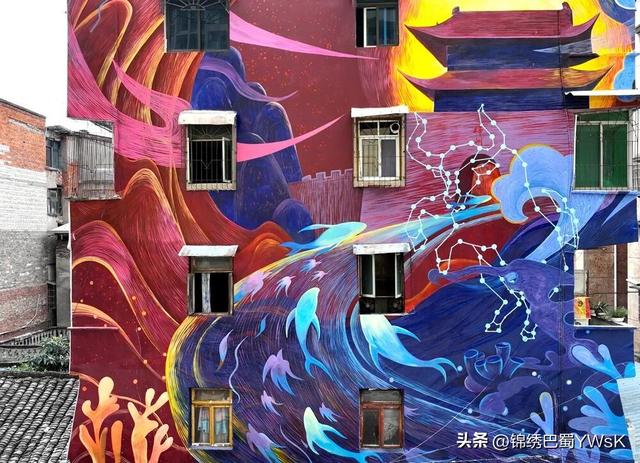 墙上的风景在生长，你在三台遇见了哪一幅？