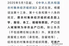 2025年中央一号规定之这些人的户口可以迁回农村图片