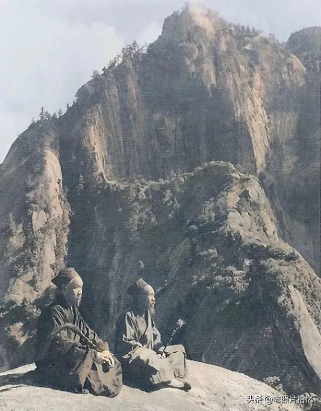 太罕见,90年前德国人拍摄的华山!那时的华山,竟如此壮观?