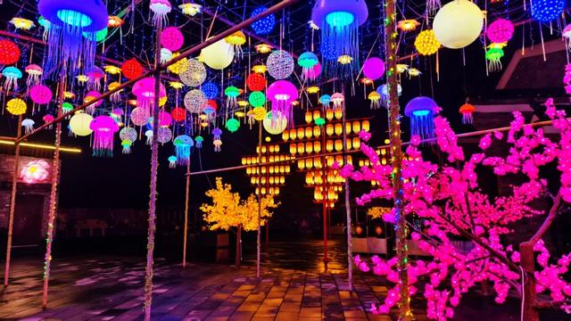 桂林：首届非遗千灯游园，光影艺术璀璨盛宴！