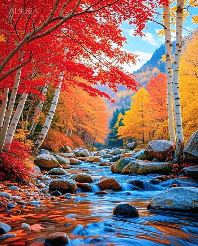 金秋风景美如画