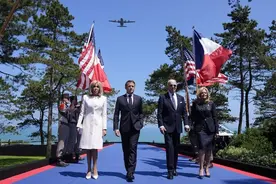 诺曼底登陆纪念日颠倒黑白，俄成二战胜利庆典局外人图片