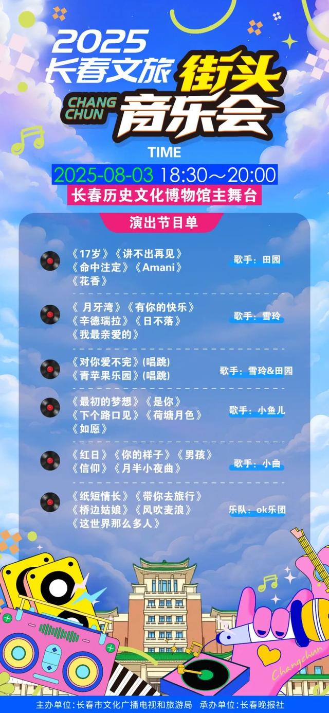 2025长春文旅街头音乐会燃情开唱！今晚精彩继续！