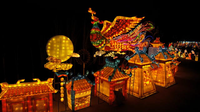 组图！科技赋能神话 花博园“山海灯会”27日点亮冬夜💫