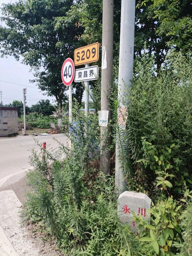渝西永（川）荣（昌）边界点：观山坡