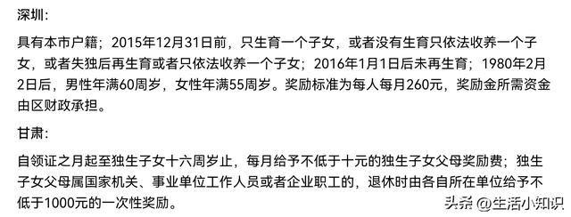 独生子女补贴知多少，今天一文带你详细了解相关补贴政策！