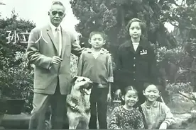 60年代，孙立人将军和几个孩子的合影，晚年深居简出，后代皆栋梁图片