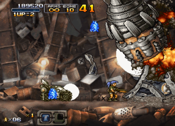 《合金弹头》最狠的攻击手段，BOSS还没站稳都被打报废了