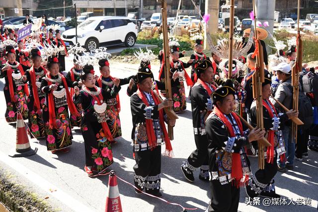 贵州雷山西江镇黄里苗寨万客进寨同庆浓浓苗乡年味